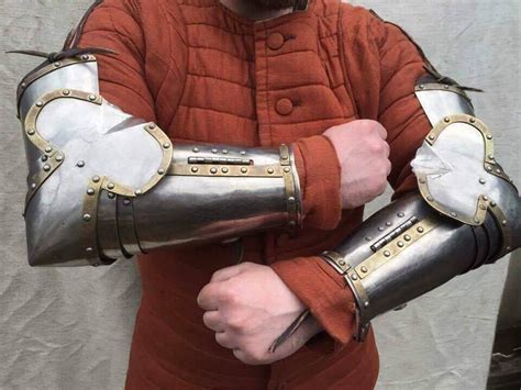 Medieval Bracers Arm Armor Knight Larp Reenactment Pair of - Etsy