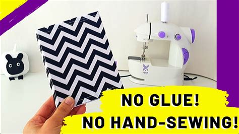 Book Binding DIY with a Mini Sewing Machine | Beginner Sewing Tutorial ...