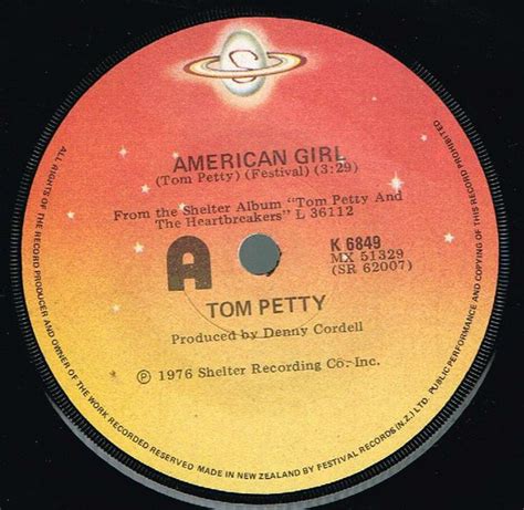 American girl - Tom Petty - Partition 🎸 de la chanson + accords et paroles