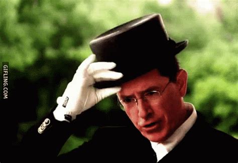 Stephen Colbert Hat Tip GIF - Hattip Colbertreport GIFs | Say more with ...