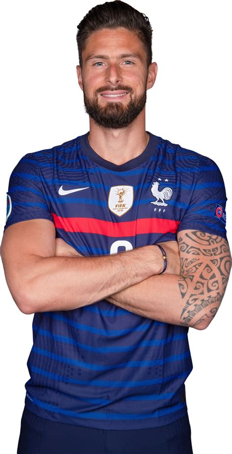 Olivier Giroud France football render - FootyRenders