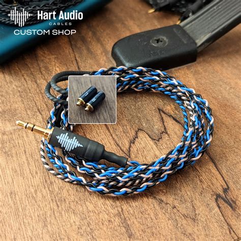 CST-PC-1-NK: Custom NK Series Dual MMCX Balanced IEM Cable – Hart Audio Cables