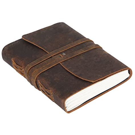 Amazon.com : Handmade Leather Journal/Writing Notebook Diary/Bound ...