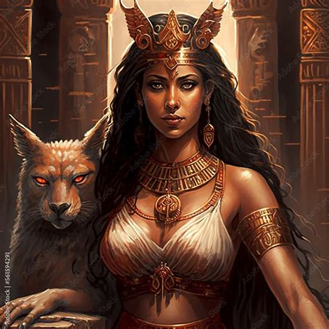 Ancient Sumerian mythology. Inanna,ancient Sumerian mythological goddess. Created with ...