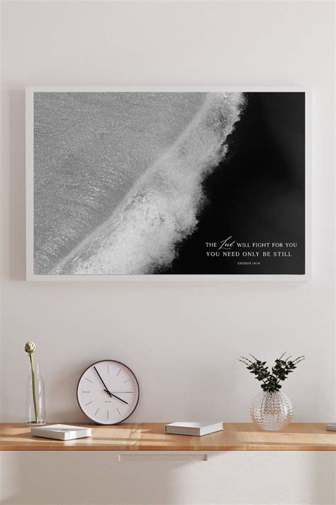 Wall Art Printable: the Lord Will Fight for You Exodus 14 - Etsy