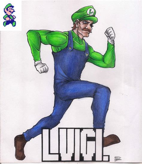 LUIGI from Super Mario Bros 2. (1988) by vermedge on Newgrounds