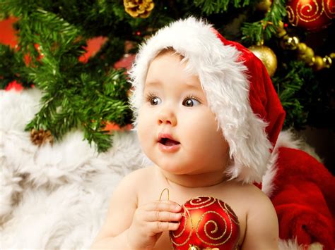 WALLPAPERS HD: Cute Adorable Baby Santa