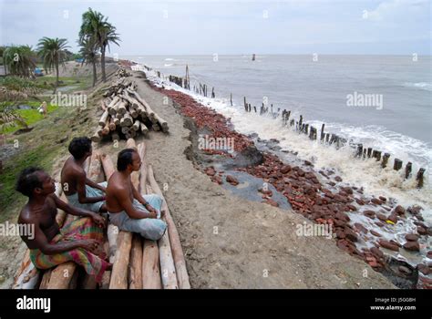 INDIA, West Bengal, Ganges river delta Sundarbans , Sagar Island ...