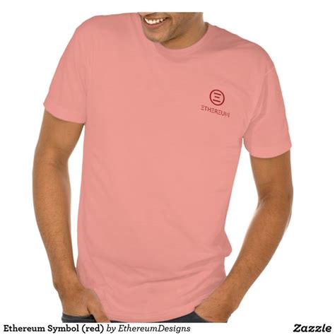 Ethereum Symbol (red) T Shirt | Cool shirts, T shirt, Cool t shirts