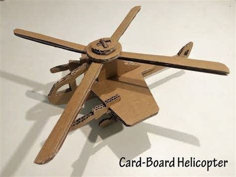 How to Make a Cardboard Helicopter | Cardboard Crafts - YouTube | Cardboard crafts, Helicopter ...