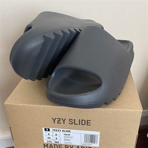 Adidas Yeezy Slides Onyx Sizes US M 9 available - Depop