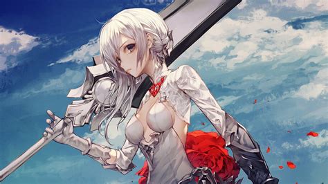 Anime, Girl, Warrior, Sword, 4K, #286 Wallpaper