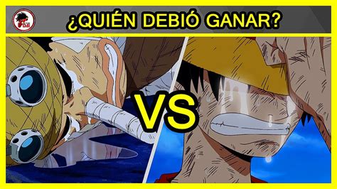 One Piece: Luffy Vs Usopp - QUIÉN DEBIÓ GANAR - YouTube