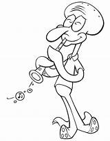 Squidward Clarinet Coloring Pages  Easy Disney Drawings Pirate sketch template