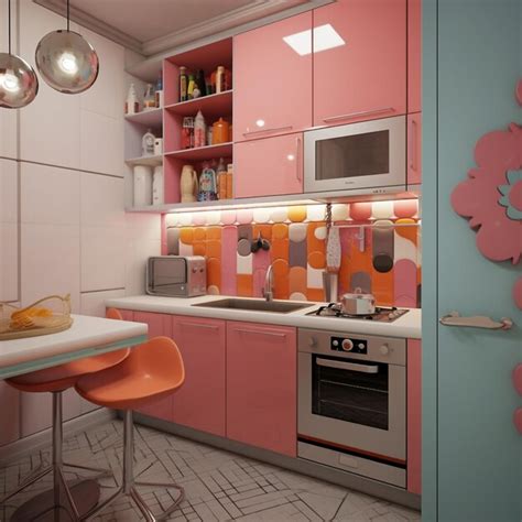 Premium AI Image | small kitchen style pop