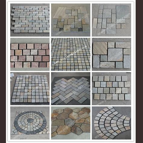 Natural Slate Interlocking Paving Patterns/landscaping Stone - Buy ...