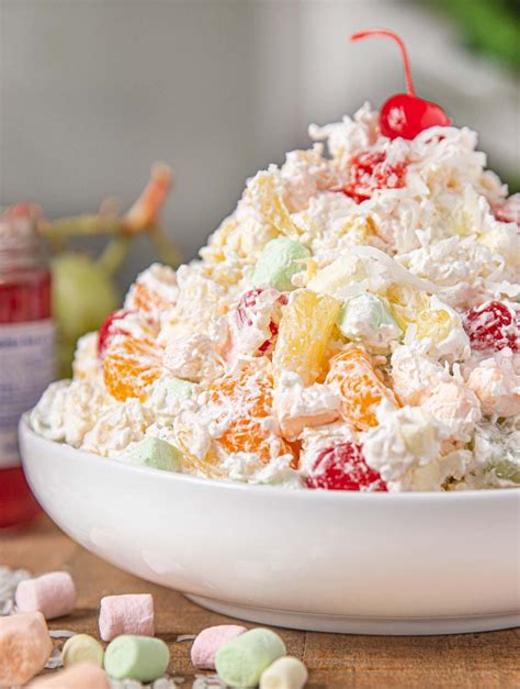 This Ambrosia Salad Recipe is a CLASSIC holiday no-bake dessert with ...