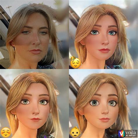 The Disney Pixar Character Filter Using Voilà AI Artist | How to Do the ...