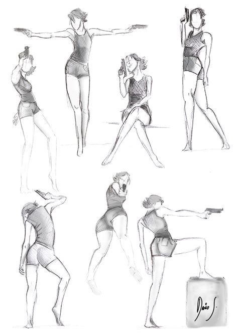 Character Design/Pose Study https://www.facebook.com/dariosuarezartedigital… | Drawings, Sketch ...