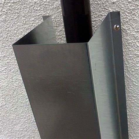 Anti Climb Downpipe Cover - Galvanised Steel