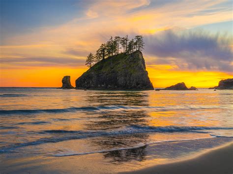 La Push Second Beach Olympic National Park Sunset Seastack… | Flickr