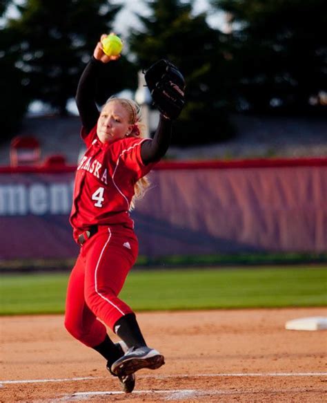 Nebraska softball defeats Creighton in 6-0 shutout | Softball, Softball team, Nebraska