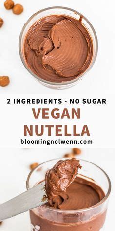 Vegan Nutella Recipe (2 Ingredients) – Blooming Nolwenn | Recipe in 2020 | Nutella recipes ...