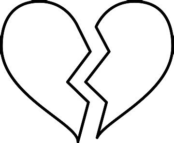 Broken Heart Outline Icon Vector Image Isolated Valentine Vector, Image ...