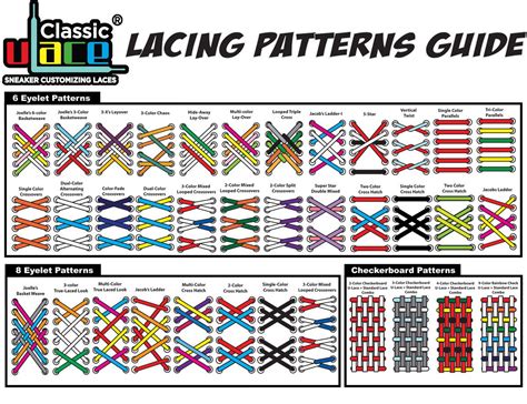 Lacing Guide There are well over 40 known U-Lace lacing patterns ...