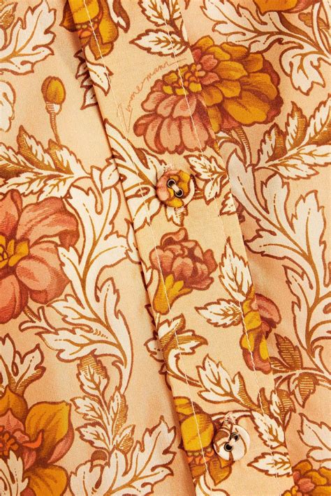 ZIMMERMANN Andie floral-print silk shirt | THE OUTNET