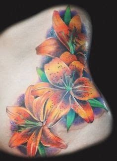 Orange Tiger Lily Tattoo