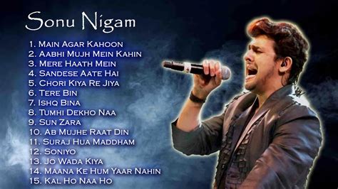 Best Of Sonu Nigams Hits Songs Romantic Hit Songs of Sonu Nigam Bollywood song collection YouT ...