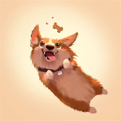 Cute Corgi Drawing - Mochi the Corgi