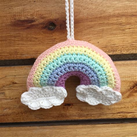 Rainbow Crochet Pattern Wall Hanging Crochet Pattern Rainbow - Etsy ...