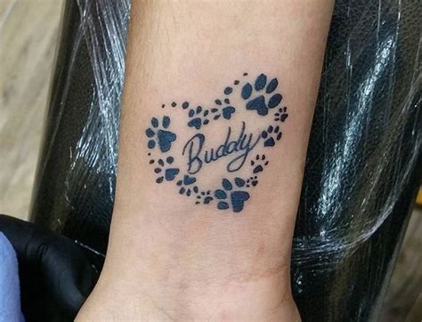 25 Best Dog Paw Print Tattoos on Wrist – The Paws | Cool wrist tattoos ...