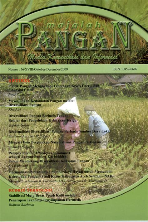 Reaktualisasi Diversifikasi Pangan Berbasis Sumber Daya Lokal | JURNAL PANGAN