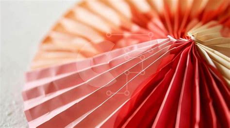 Colorful Origami Fan Decoration stock photo | Creative Fabrica