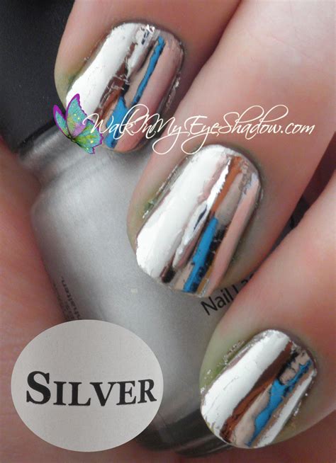 Silver | Nails, Nail art, Foil nails