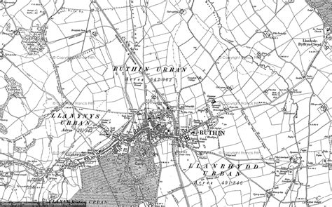 Old Maps of Ruthin, Clwyd - Francis Frith