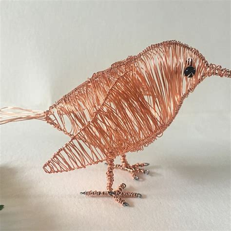 Wire Bird Sculpture - Etsy