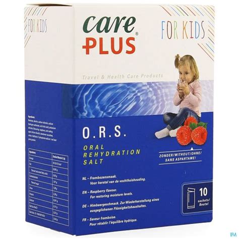 CARE PLUS ORS KIDS RASPBERRY SACHETS 10 X 5,3 G : Diarrhée ...