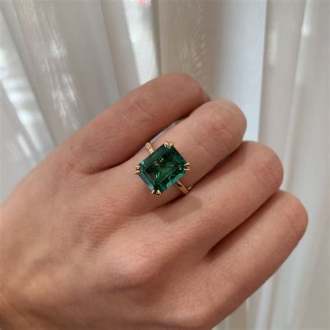 emerald green wedding ring - Danica Fajardo