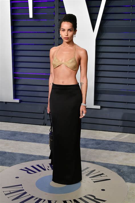 Zoë Kravitz wore an 18-karat gold Tiffany & Co. bra worth $33,470 to ...