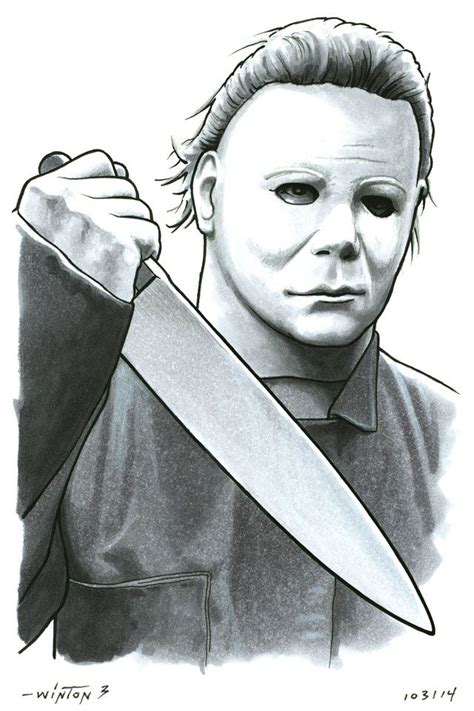 Michael Myers by ByronWinton | Michael myers drawing, Michael myers art ...