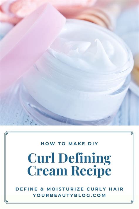 DIY Curl Defining Cream Recipe - Moisturize and Define Curls Naturally | Diy curls, Curl ...