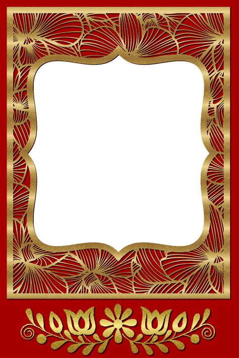 Decorative PNG frame | Flower background design, Frames diy crafts, Christmas frames free