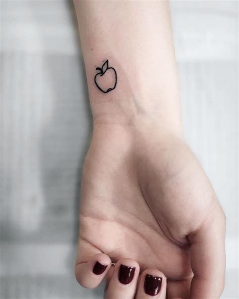 Makeup and Age - Populer Pins | Apple tattoo, Teacher tattoos, Small girly tattoos