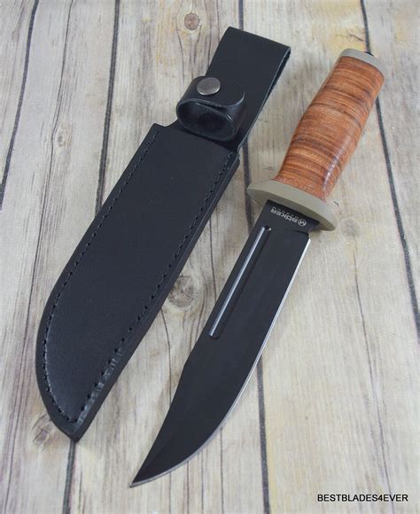 10.63″ BOKER MAGNUM RANGER FIELD BOWIE FIXED BLADE HUNTING KNIFE WITH ...