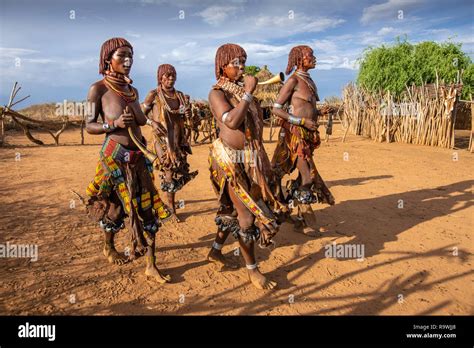 Hamar Tribe ceremony of Omo Valley, Ethiopia Stock Photo - Alamy