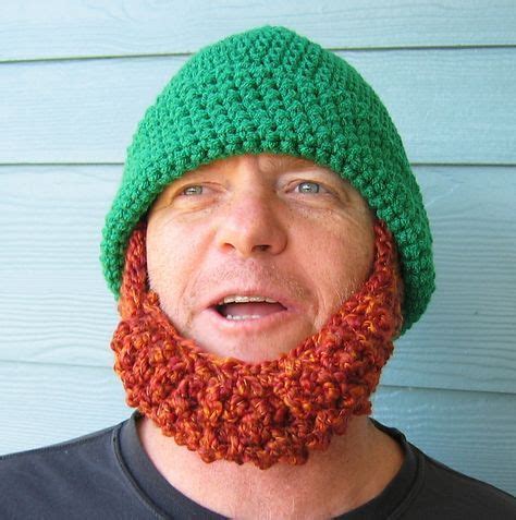 Beard Hat Irish St Patrick's Leprechaun Costume pattern by Celina Lane | Beard beanie, Crochet ...